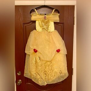 Disney Parks Bibbidi Bobbidi Boutique Yellow BELLE DRESS Princess Costume Sz 7/8